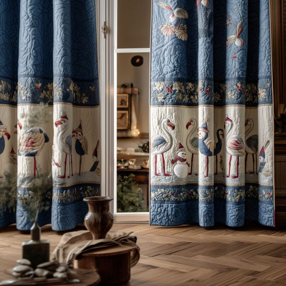 Frosted Morning Quilted Curtains