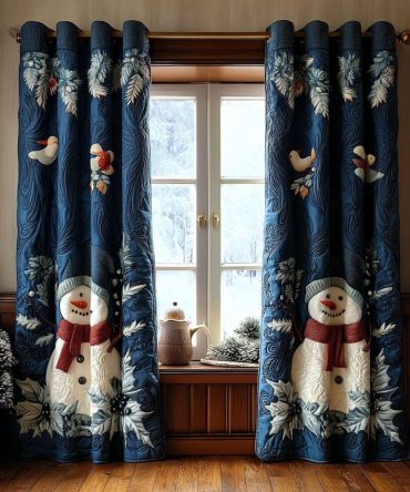 Frosted Wishes Quilted Curtains