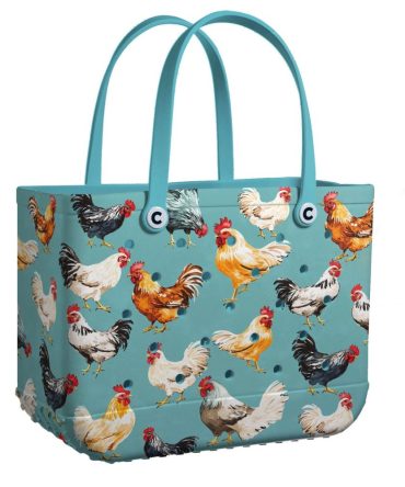 Chic Rooster Print Tote Bag - Durable, Stylish & Spacious For Everyday Use