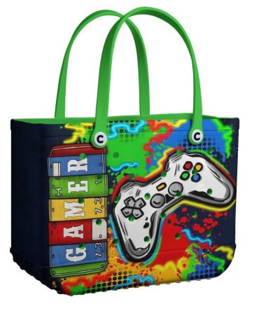 Bucket Tote Bag, Limited Edition Bogg Bag, Beach Bag Gamer Zone