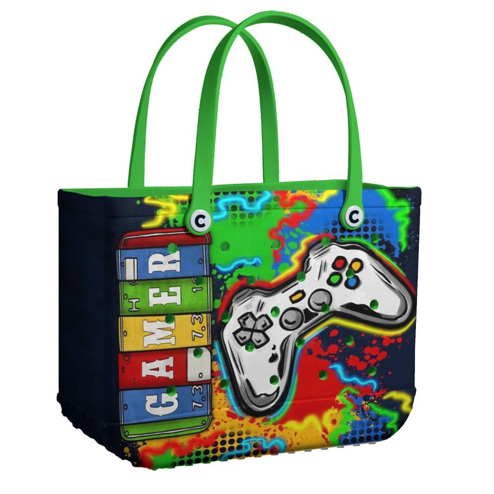 Bucket Tote Bag, Limited Edition Bogg Bag, Beach Bag Gamer Zone