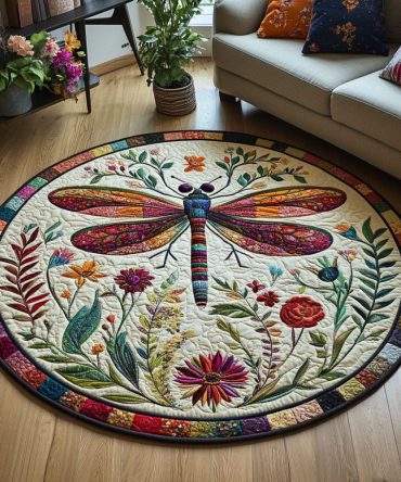 Garden Breeze Quilted Round Mat