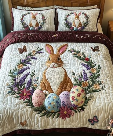 Garden Delight 3-Piece Quilted Bedding Set