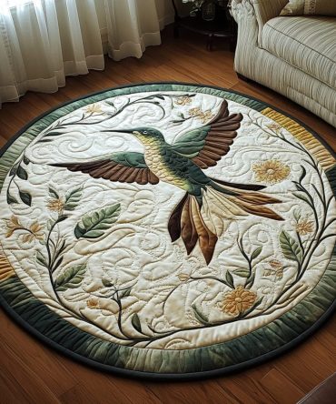 Garden Gliders Quilted Round Mat