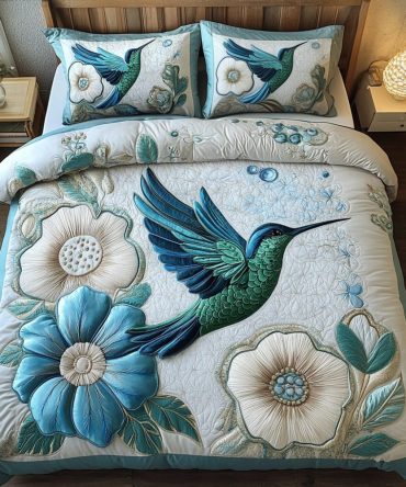 Garden Jewel 3-Piece Quilted Bedding Set