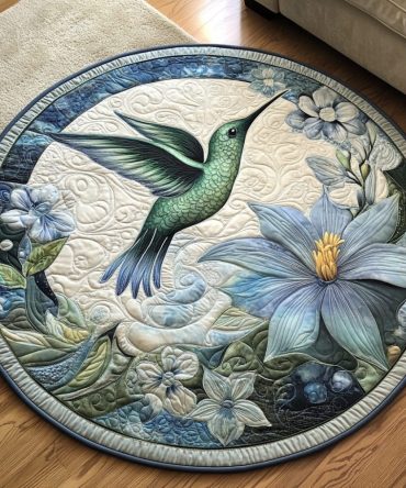 Garden Jewel Quilted Round Mat