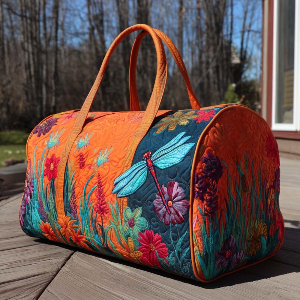 Garden Skimmer Quilted Duffle Bag