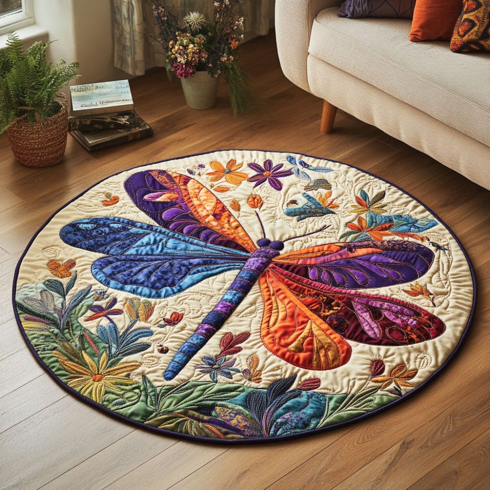 Garden Soar Quilted Round Mat