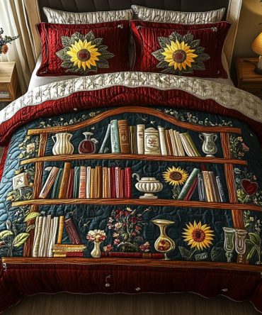 Garden Of Knowledge 3-Piece Quilted Bedding Set