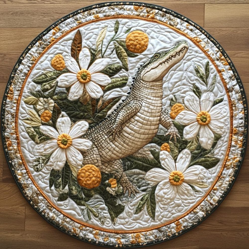 Gator Legends Quilted Round Mat