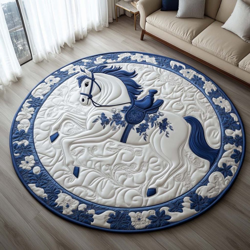 Gentle Grace Mare Quilted Round Mat