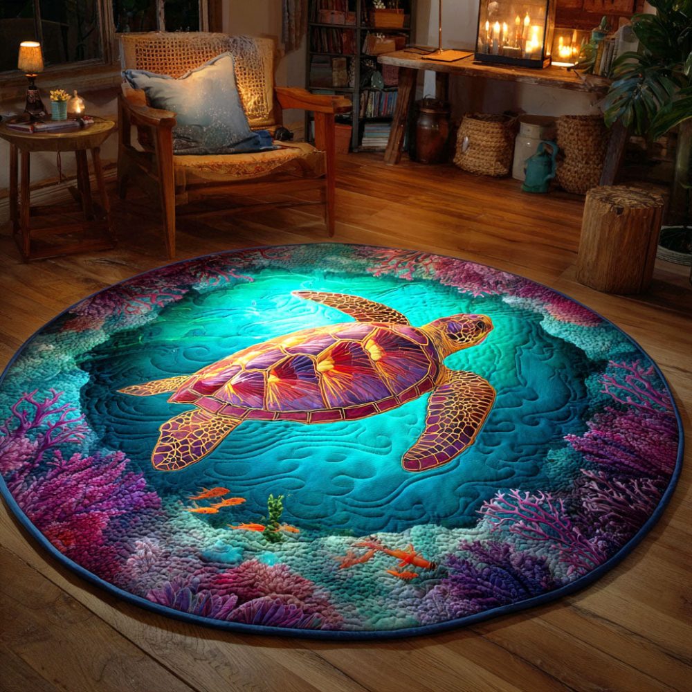 Gentle Wave Spirit Quilted Round Mat