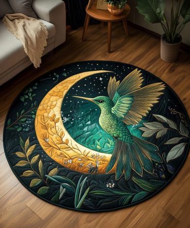 Gentle Wings Quilted Round Mat