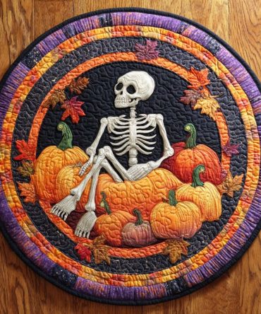 Ghostly Shadows Quilted Round Mat
