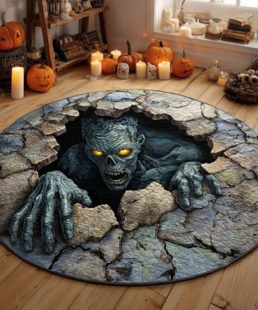 Ghoul Breaker Quilted Round Mat