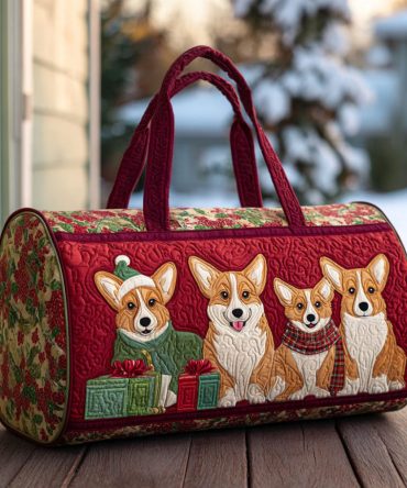 Gift-Wrapped Smile Quilted Duffle Bag