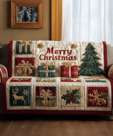 Gift Season Quilted Sofa Cover