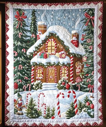 Gingerbread Dreams Quilted Blanket