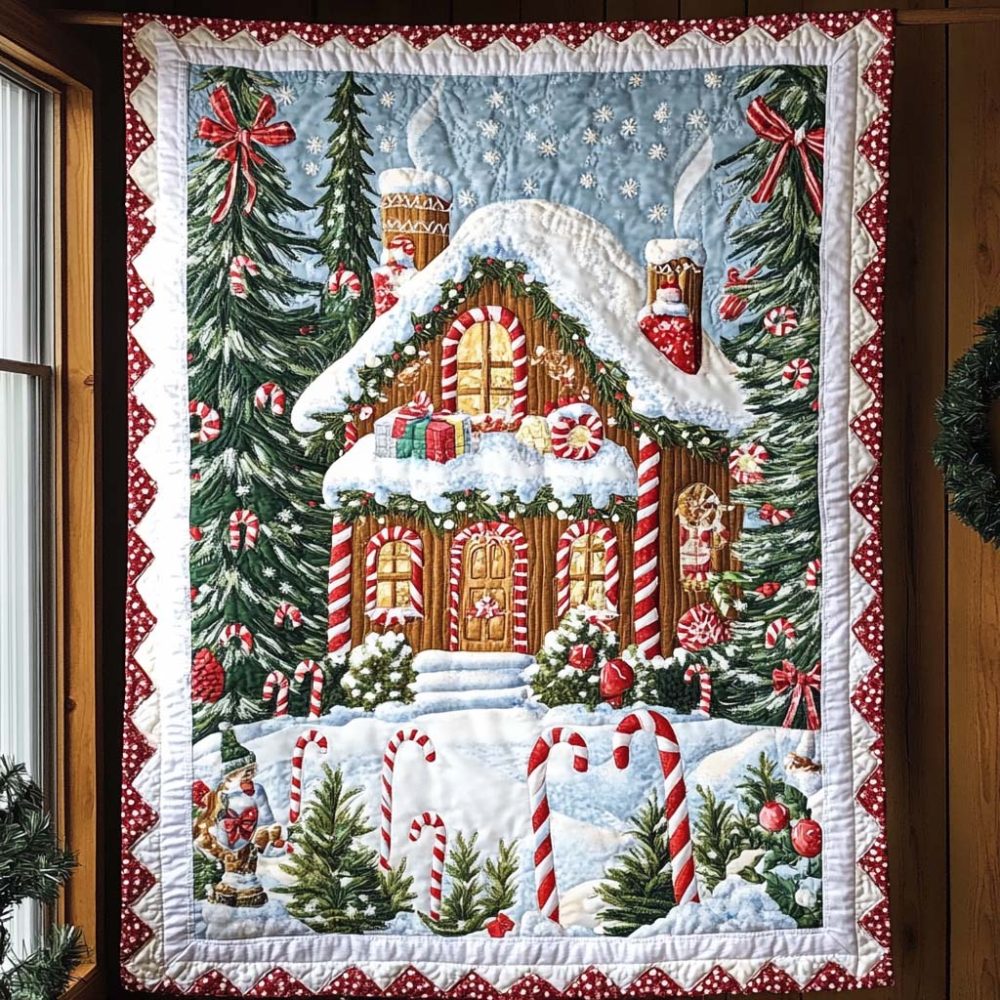 Gingerbread Dreams Quilted Blanket