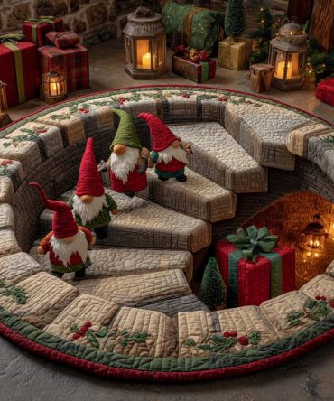 Christmas Quilted Round Mat