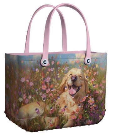 Bucket Tote Bag, Limited Edition Bogg Bag, Beach Bag Golden Joy