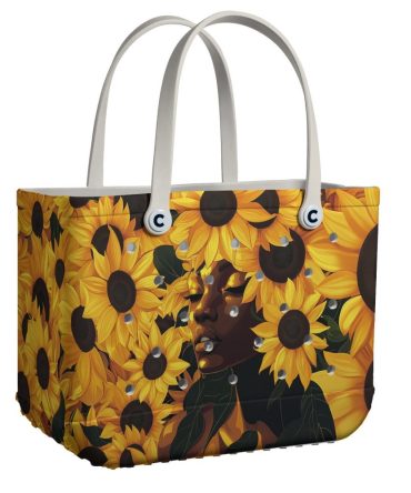 Bucket Tote Bag, Limited Edition Bogg Bag, Beach Bag Golden Soul