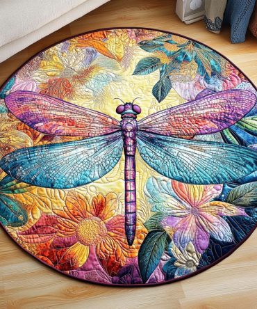 Golden Breeze Quilted Round Mat