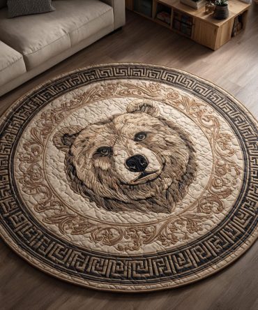 Golden Claw Quilted Round Mat