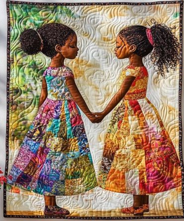 Golden Connection Quilted Blanket