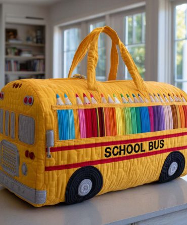 Golden Journey Quilted Duffle Bag