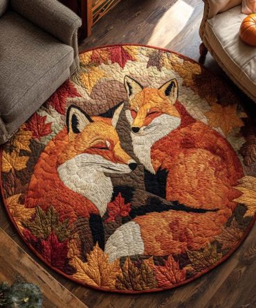 Golden Prowler Quilted Round Mat