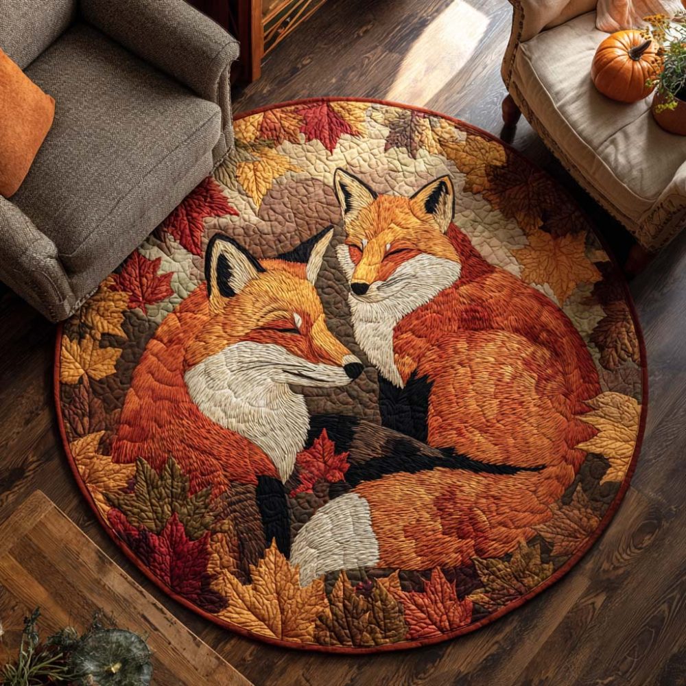 Golden Prowler Quilted Round Mat