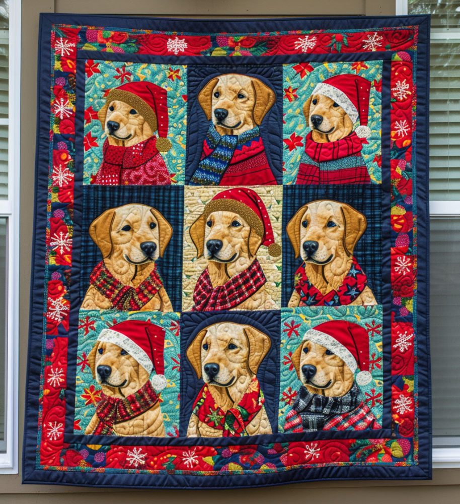 Golden Retriever Comfort Quilted Blanket