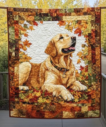 Golden Snuggles Quilted Blanket