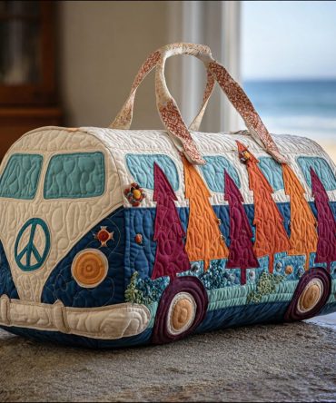 Golden Trip Quilted Duffle Bag