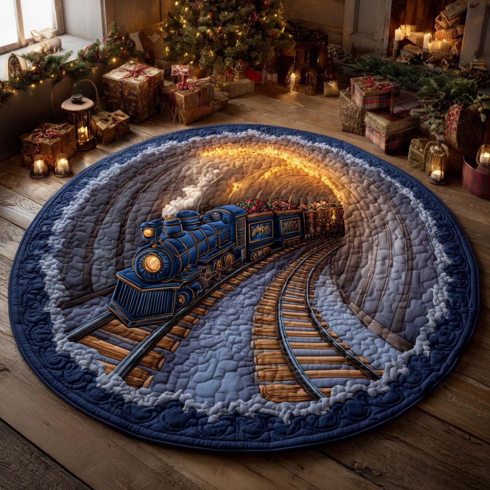 Golden Tunnel Express Quilted Round Mat