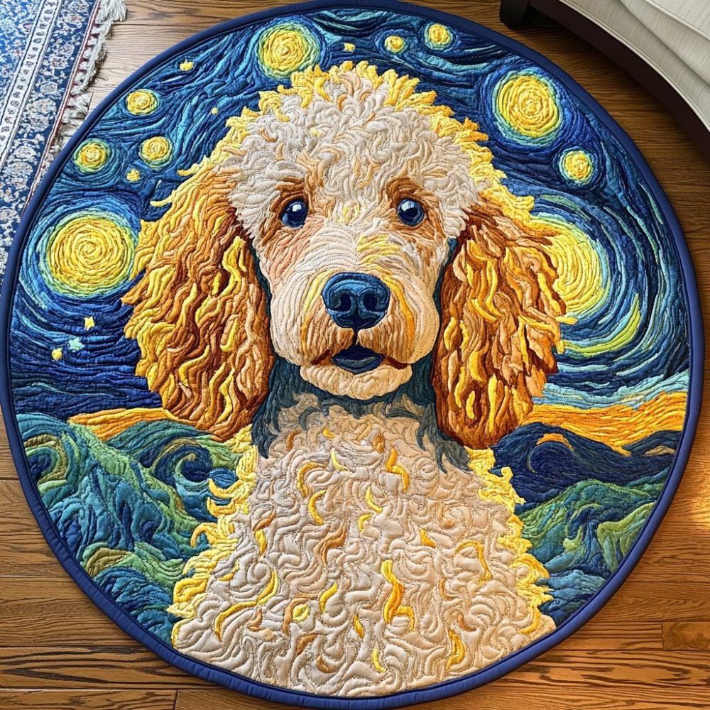 Graceful Woof Quilted Round Mat