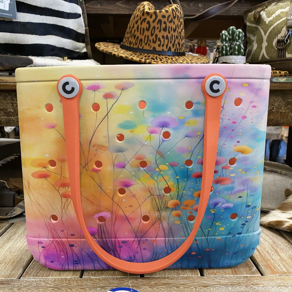 Vibrant Flower Art Tote Bag - Durable, Stylish & Waterproof For Everyday Use - Image 6