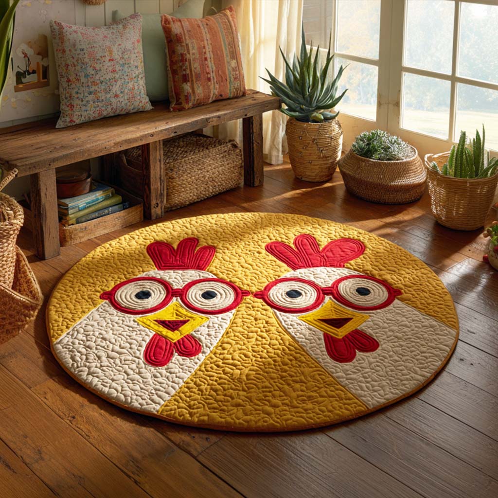 Granny Roost Quilted Round Mat