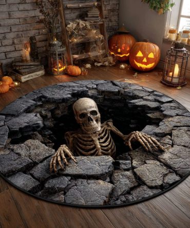 Grave Escape Quilted Round Mat