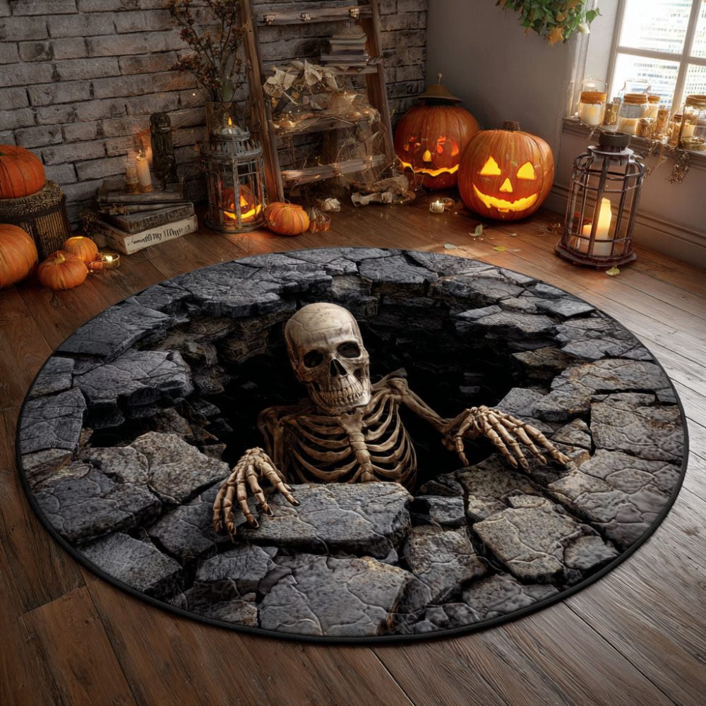 Grave Escape Quilted Round Mat