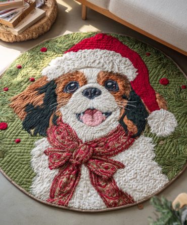 Green Charles Spirit Quilted Round Mat