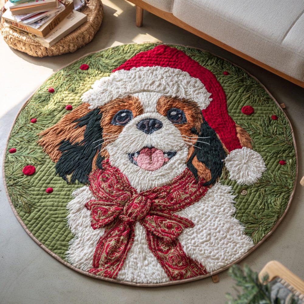Green Charles Spirit Quilted Round Mat