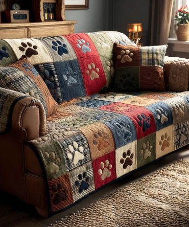 Happy Prints Quilted Sofa Cover