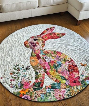 Happy Ears Quilted Round Mat