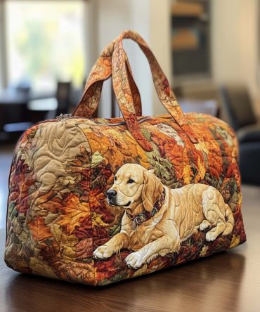 Happy Paws Quilted Duffle Bag