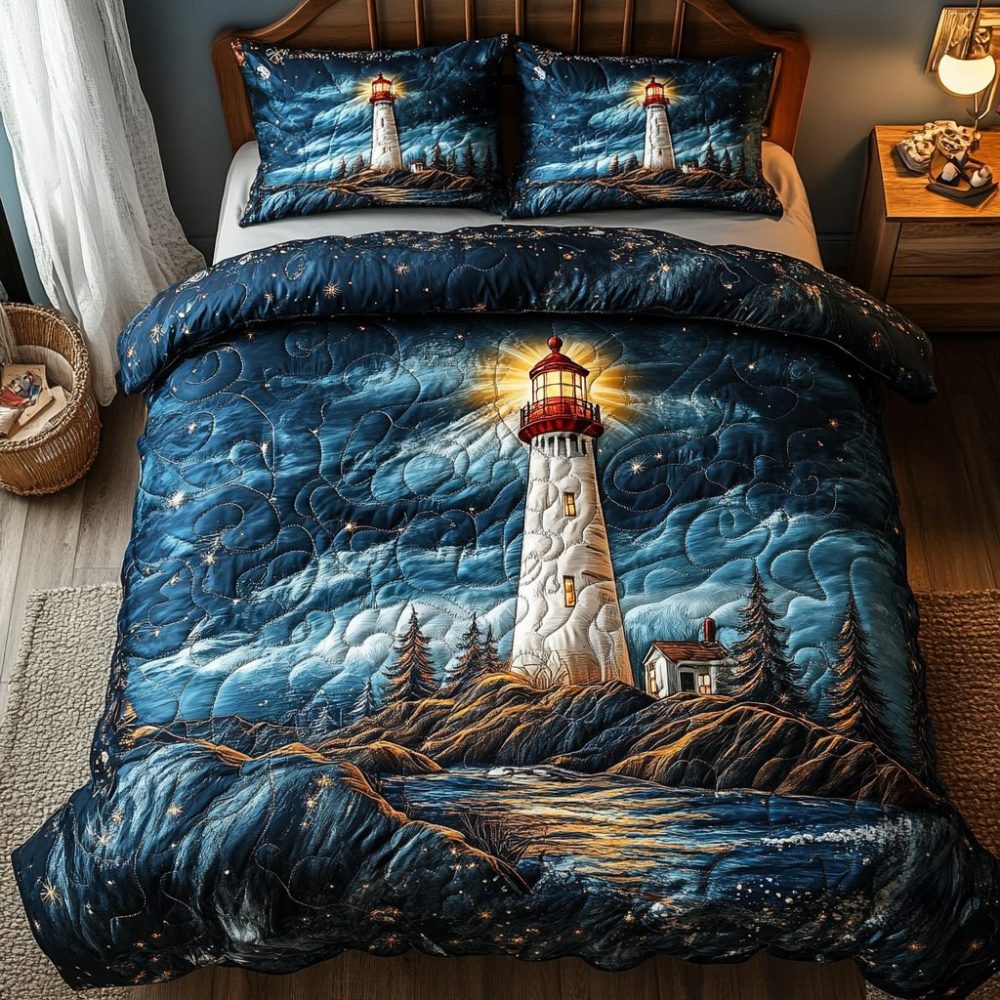 Harbor Light 3-Piece Quilted Bedding Set
