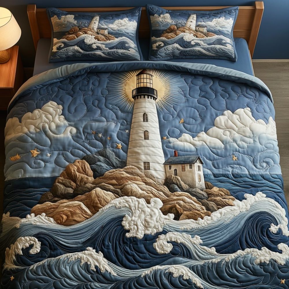 Harbor Light 3-Piece Quilted Bedding Set
