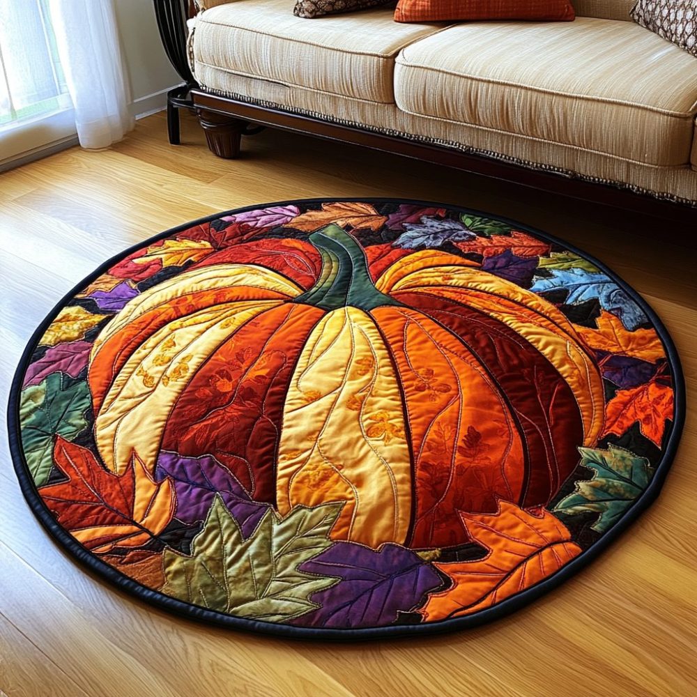 Harvest Charm Quilted Round Mat