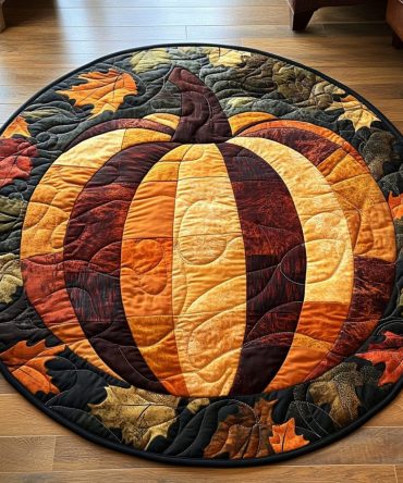 Harvest Dreams Quilted Round Mat